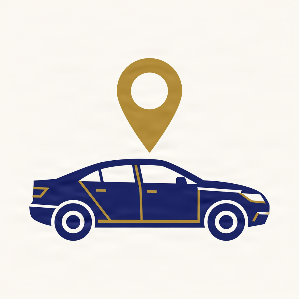 Icon for choosing route and car