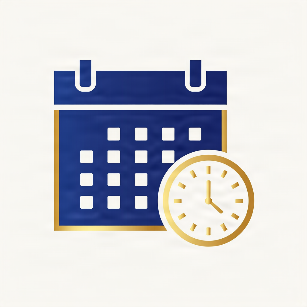 Icon for confirming schedule